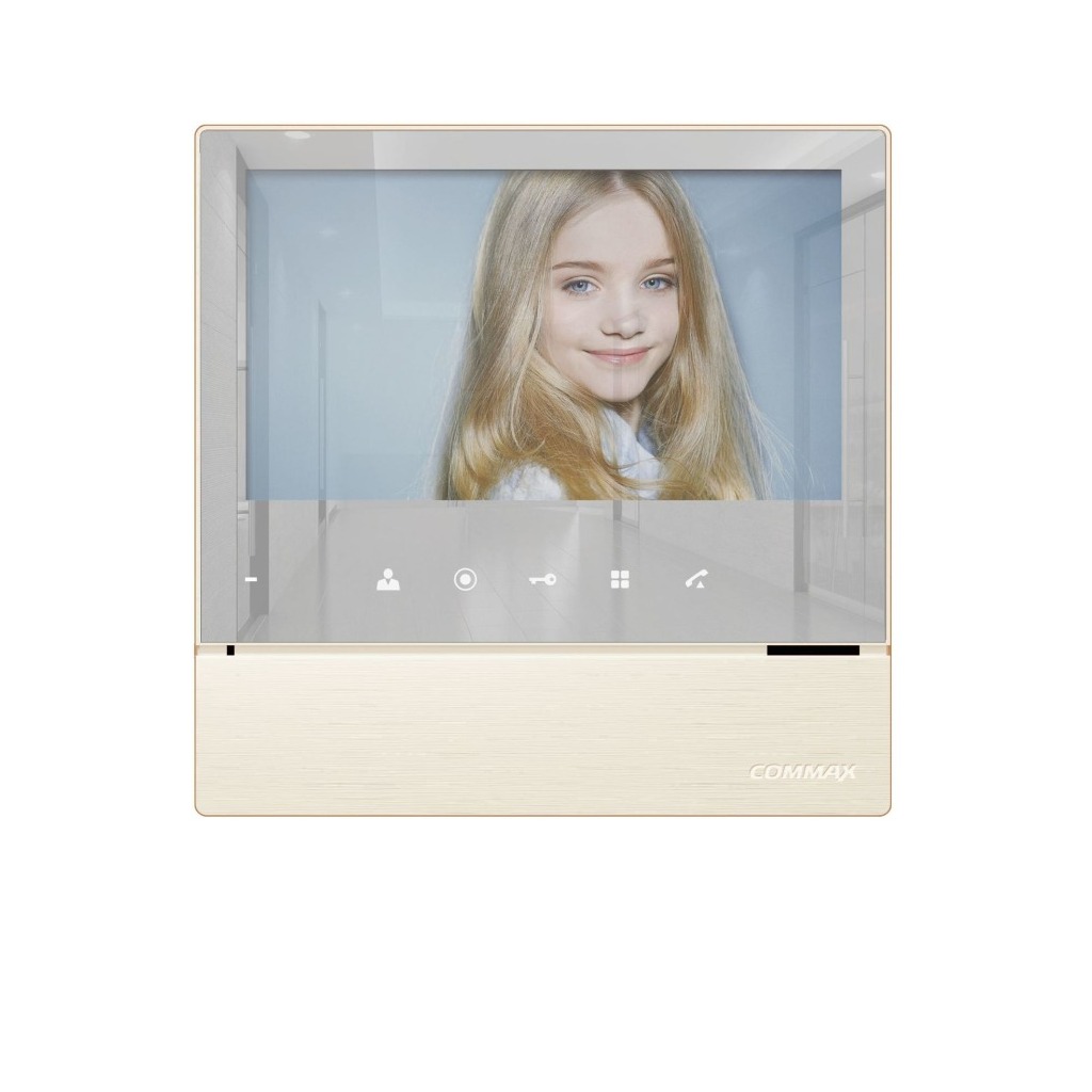 CDV-70H2 Commax Ayna Tasarımlı ,İnci Beyazı FULL-LED Handsfree Monitör -CDV-70H2