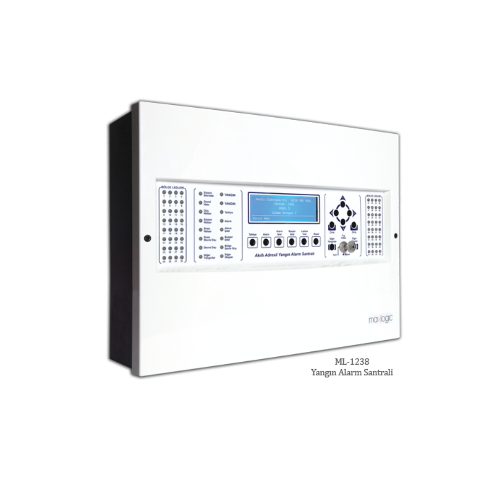 ML-123X Maxlogic Adreslenebilir Panel 8 Loop